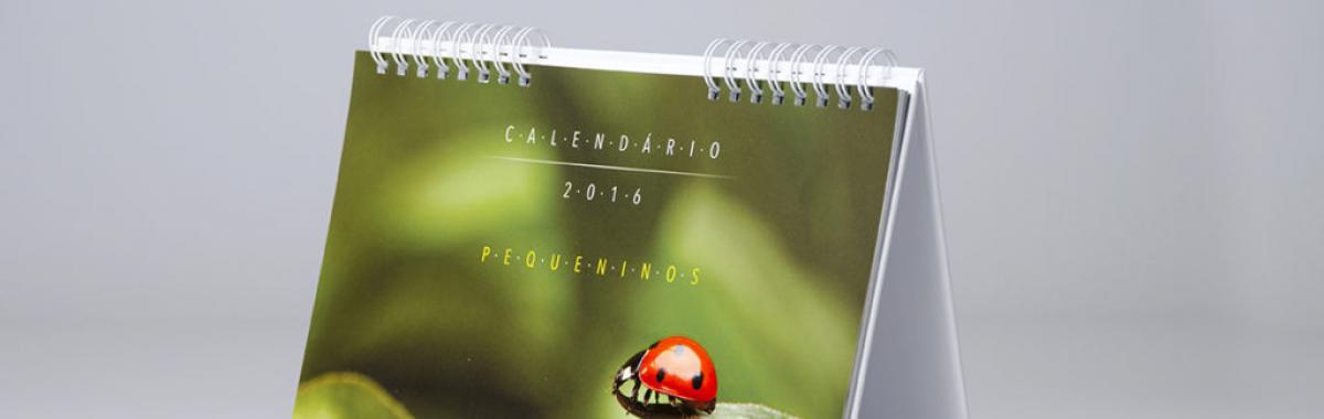 Calendário de mesa personalizados